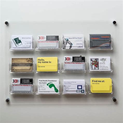 business card holder bord